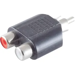 SHVP BS57035 - Adapter, Cinchstecker auf 2 Cinchkupplungen