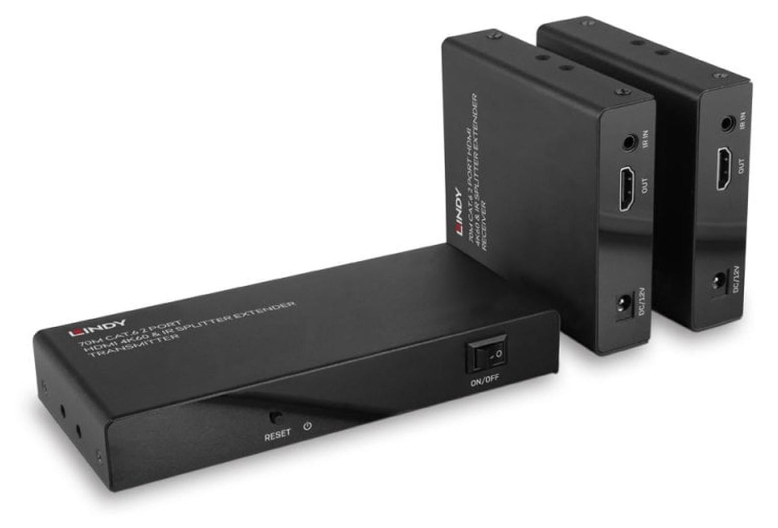 Lindy 70m 2 Port Cat.6 HDMI 4K60 Splitter Extender