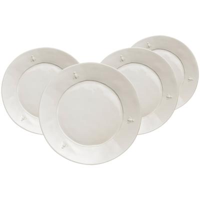 La Rochère Biene Abeille Speiseteller ø 27 cm 4er Set Ecru
