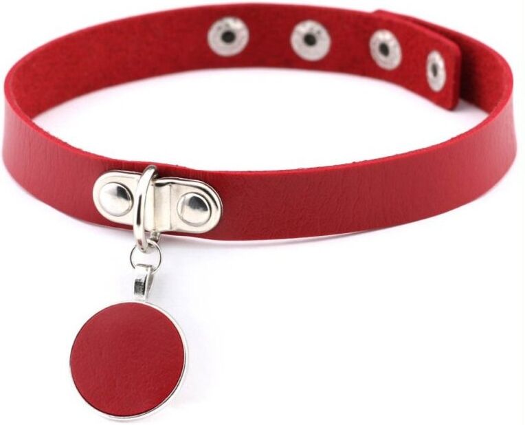 Joy Jewels Ras de cou Round Moon Rouge