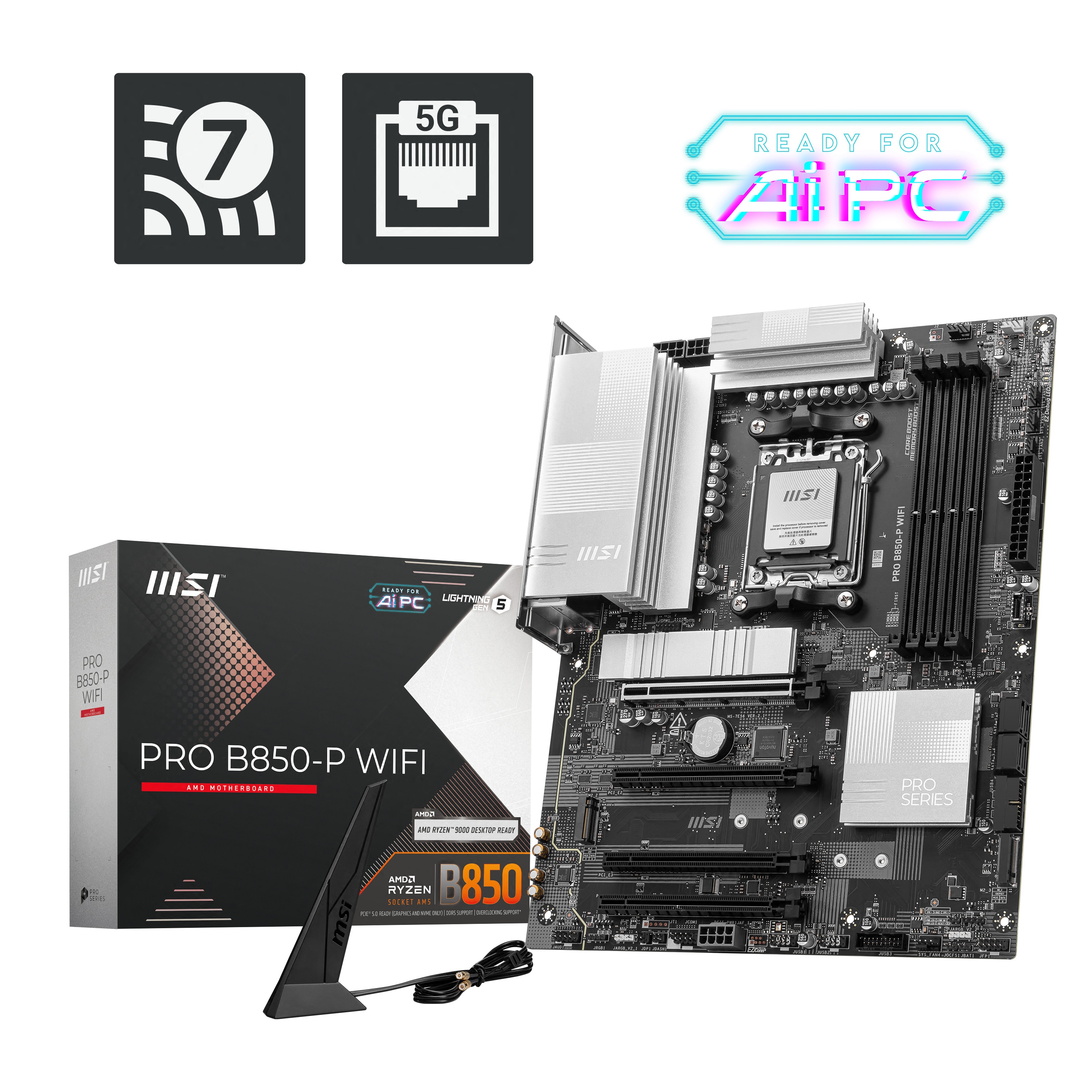 MSI PRO B850-P WIFI ATX Mainboard - Sockel AM5