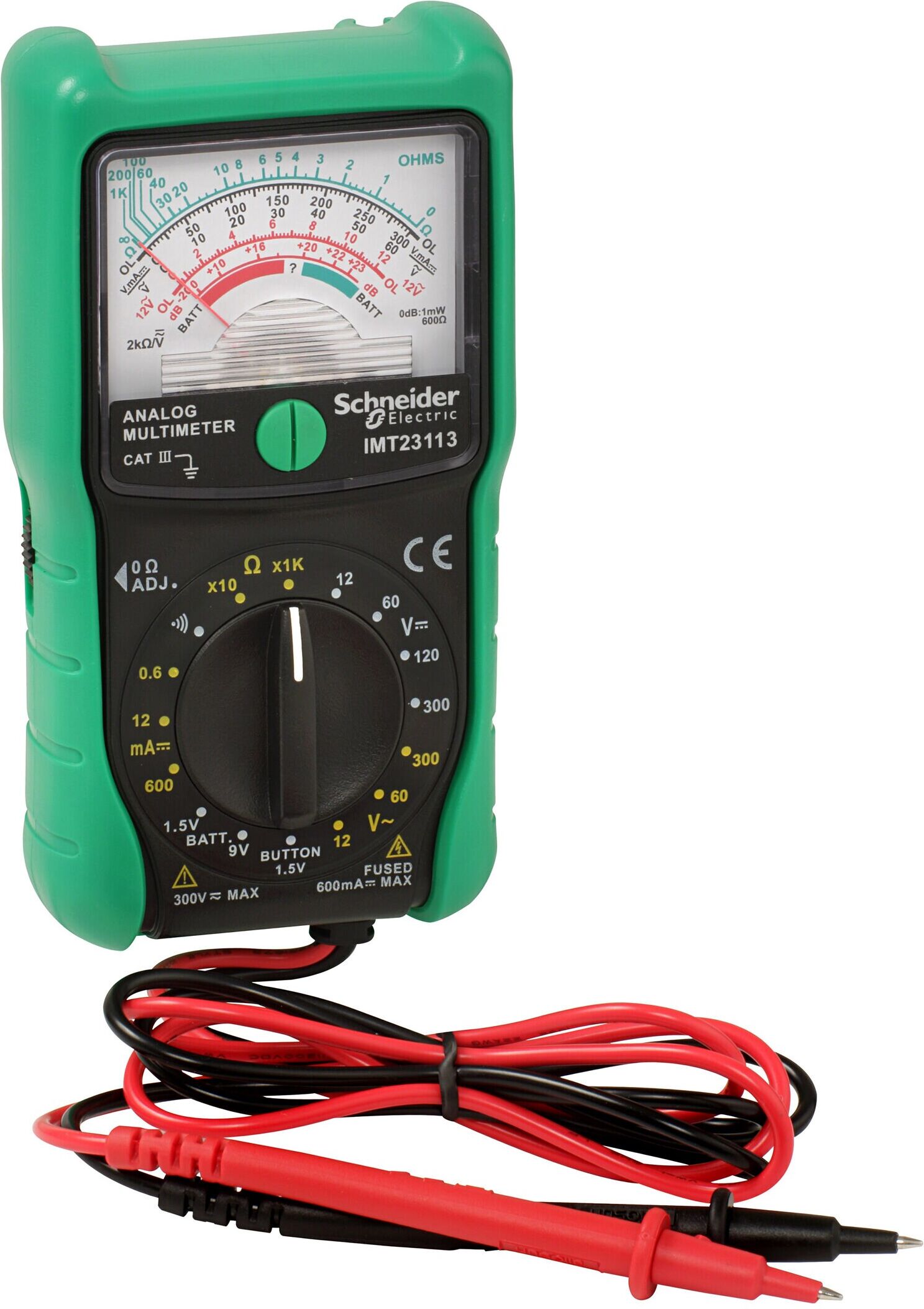 Schneider Electric Multimeter, analog, CAT III