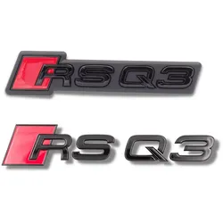 Original Audi RSQ3 Schriftzugpaket schwarz vorne + hinten