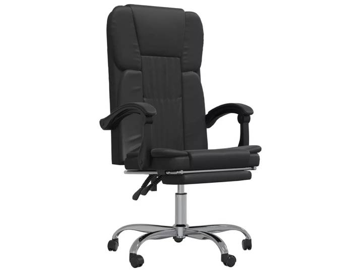 VidaXL - Bürostuhl mit liegefunktion kunstler, One Size, Schwarz