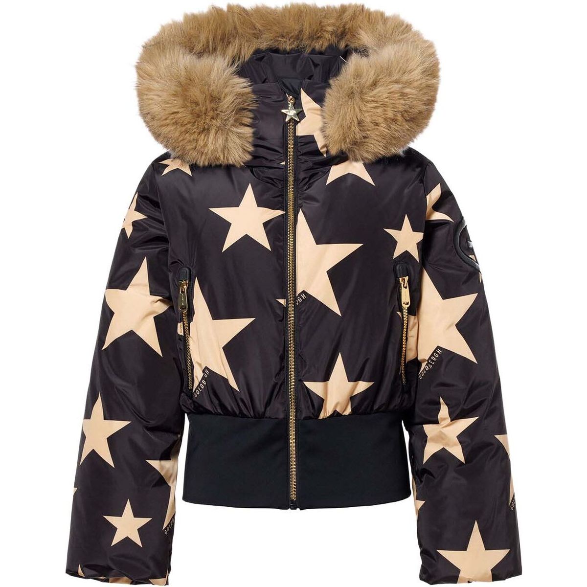Goldbergh Shinnen Ski Jacket Faux Border black/gold (9001) 36 GB04110264-9001-36