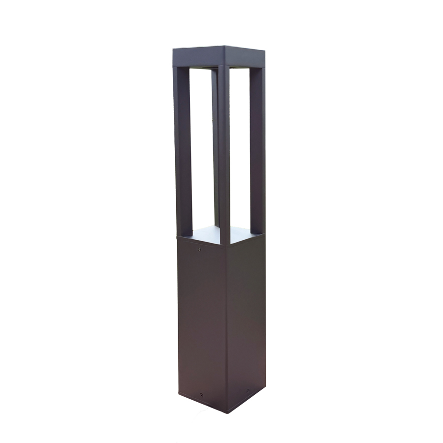 Mobilux LED-Pollerleuchte CUBIC POLLER 1800-3000K dunkelgrau IP65 4-Stäbe dimmbar 02100130 4251399710414