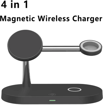 Inspire Picks 3 in 1 MagSafe Magnetic Wireless Charging Stand Fast Charging Station For IPhone, Apple Watch AirPods white