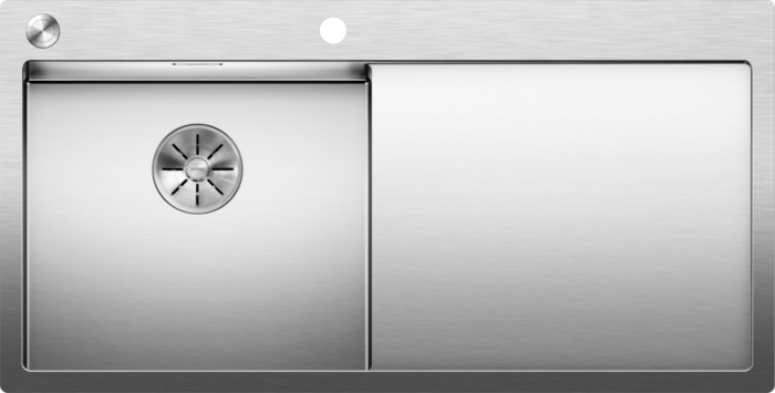 Blanco Claron 5 s-if Spüle 521626 100x51cm, Edelstahl, links, PushControl Ablauffernbedienung