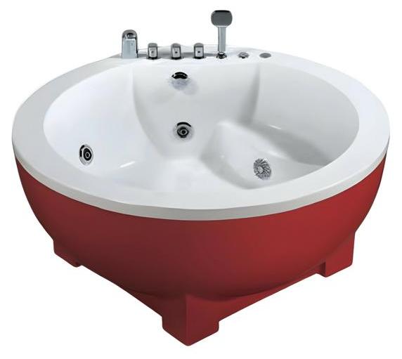 Massagebadewanne Whirlpool Badewanne Blubberbad Spa-Bad Whirlwanne 150x150 cm