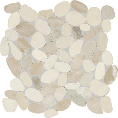 "Daltile Pebble Oasis Natural Stone Flat Pebble Mosaic 12"" x 12"" (11 PC per Carton) (10.78 SQFT per Carton)"