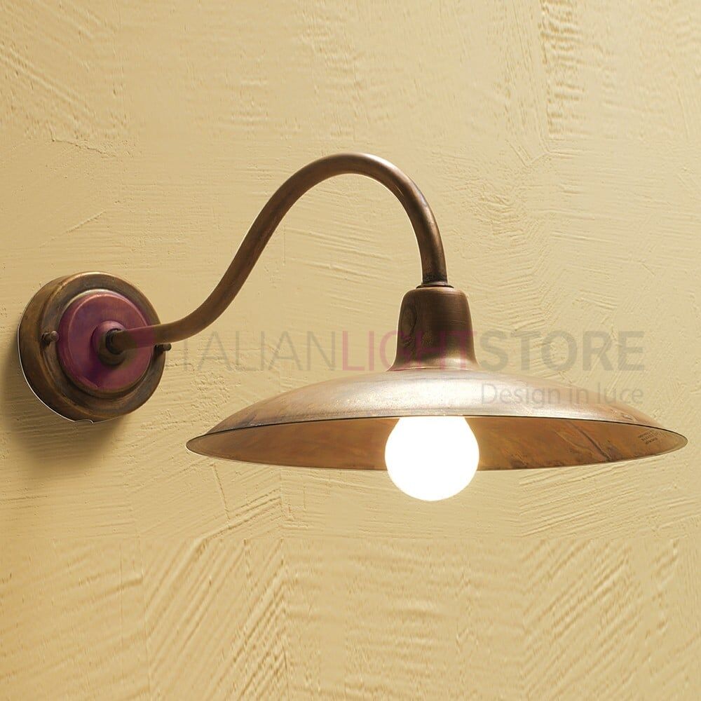 Era Applique Rustico Piatto D.32 Lampada Da Esterno Giardino