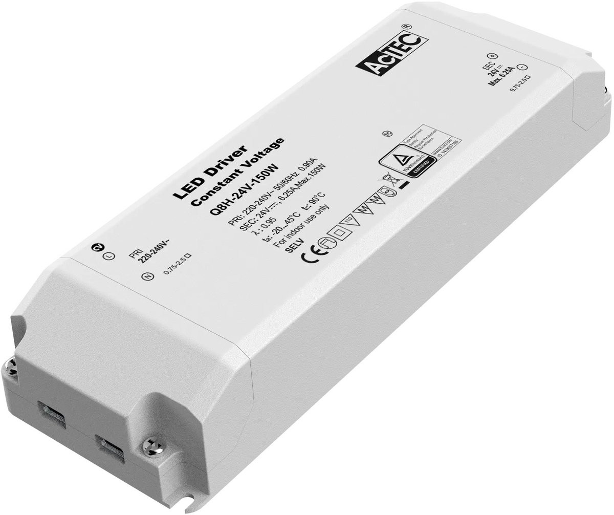 Fantasia LED driver 24V naar 150W, constante spanning (CV), niet dimbaar, IP20 voor LED strip verlichting