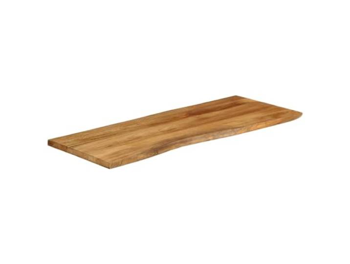 Tischplatte Massivholz Mango 140x60x3,8 cm für Rand Rustikal Massives Mangoholz, randvoll, einzigartige Maserung, leicht zu reinigen, universell für verschiedene Untergründe