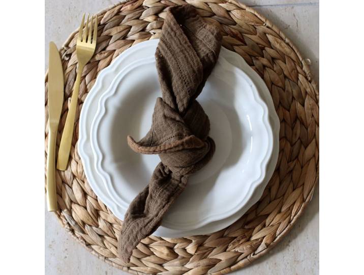 Lot de 6 assiettes plates en grès blanc 26cm
