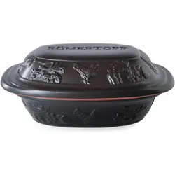 Römertopf Bräter Rustico 1.2l sw, Pfanne + Kochtopf, Schwarz