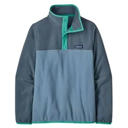 Patagonia Damen Fleecejacke Micro D SNAP Plum Grey - M - M
