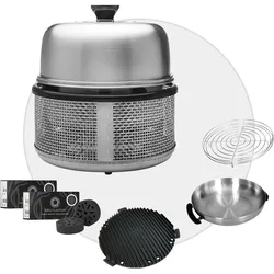 COBB Premier AIR DELUXE Grill inkl. Air Deckel & Griddle & Bratenrost & WOK & BB...