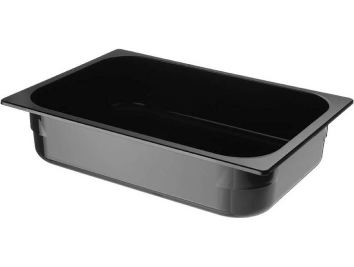HENDI IJscontainer – polycarbonaat – 5L – zwart – 360x250x80 mm