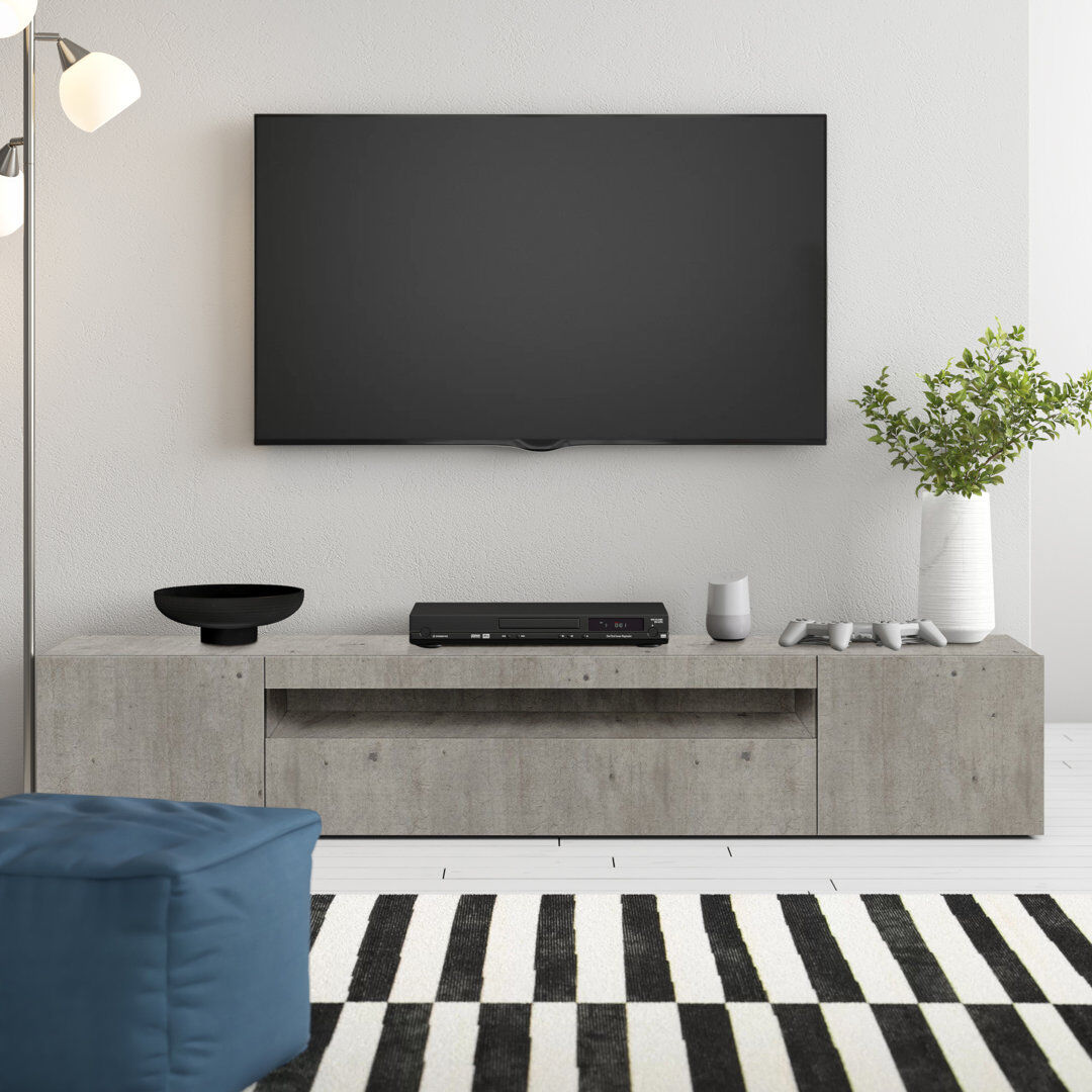 Zipcode Design Mariella TV Stand for TVs up to 88" Cement 88"