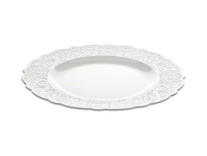 Alessi Dressed Speiseteller 4 Stück aus weißem Porzellan, Ã˜ 27,3cm