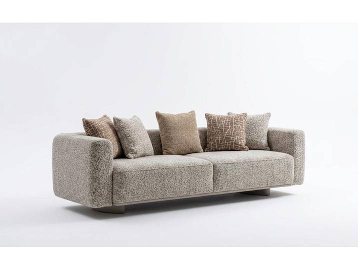 JVmoebel Sofa Sofa Sessel Strukturierter Stoff Eleganter Wohnkomfort Stil Design, 1 Teile, Made in Europa
