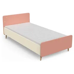 demeyere Bett Suzie 90 x 200 cm Lack Orange Apricot