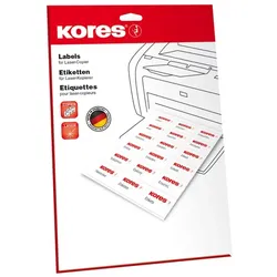 Kores Folien-Etiketten, 70,0 x 37,0 mm, transparent