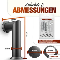 Kesser, Zubehör Kerzen + Kamin, Deko-Ofenrohr für Elektrokamine