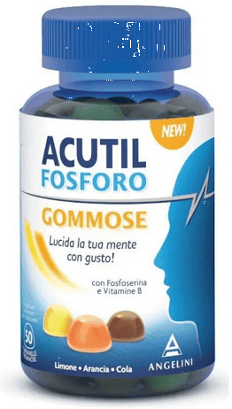 Acutil Fosforo Gommose Integratore Per Memoria e Concentrazione 50 Caramelle