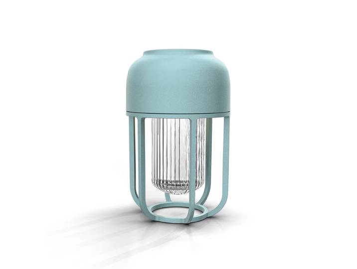 HOUE - Light No1 LED Solar-Akkuleuchte, eisblau