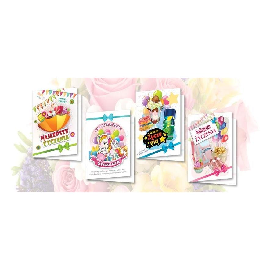 Top Graphic Karte B6 mit Aufklebern Kinderwünsche (10 Stück) MIX (10 Stk.) (502399)