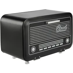 Brotbox Radio Schwarz/Weiß