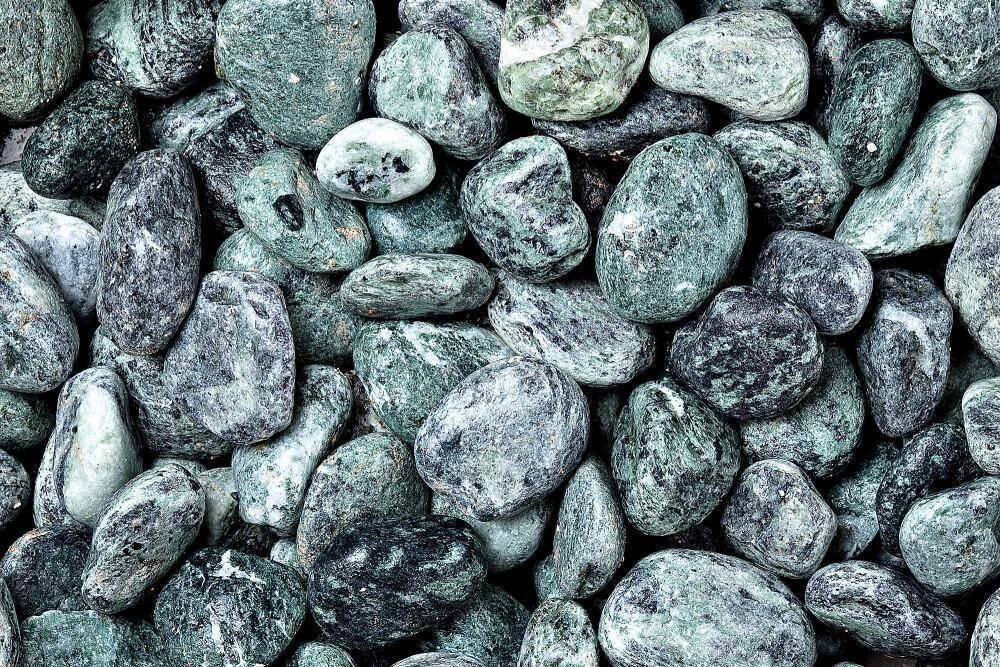 Bellamoli Granulati Kies Verde Alpi 40 - 60 mm grün 25 kg