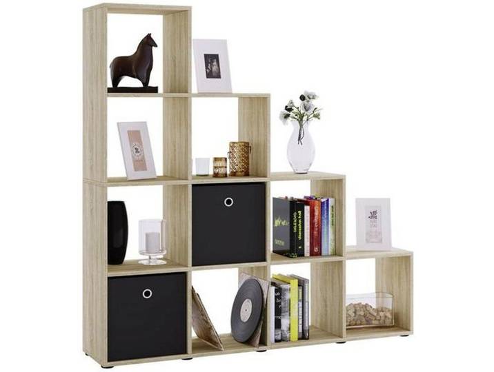 Mid.you Raumteiler, Eichefarben, Kunststoff, 6 Fächer, 142.5x138.5x29 cm, Wohnzimmer, Raumteiler, Raumtrenner