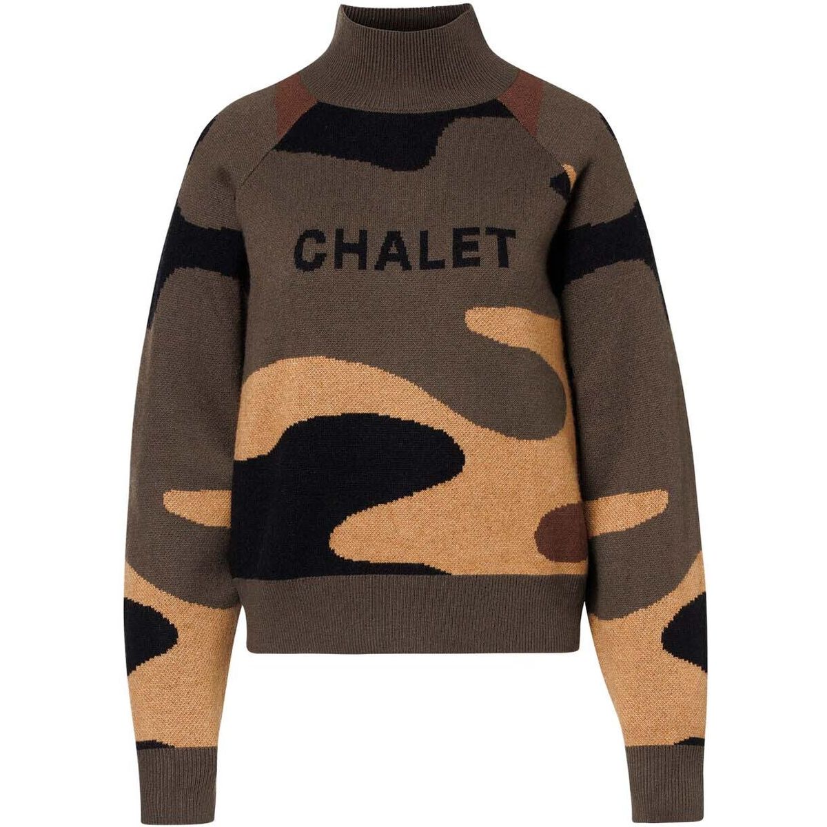 Goldbergh Camo Glow Sweater army print (6029) M GB40122263-6029-M