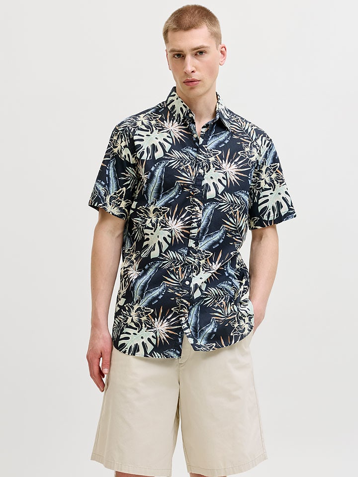 Jack & Jones Hemd "Honolulu" in Dunkelblau - L