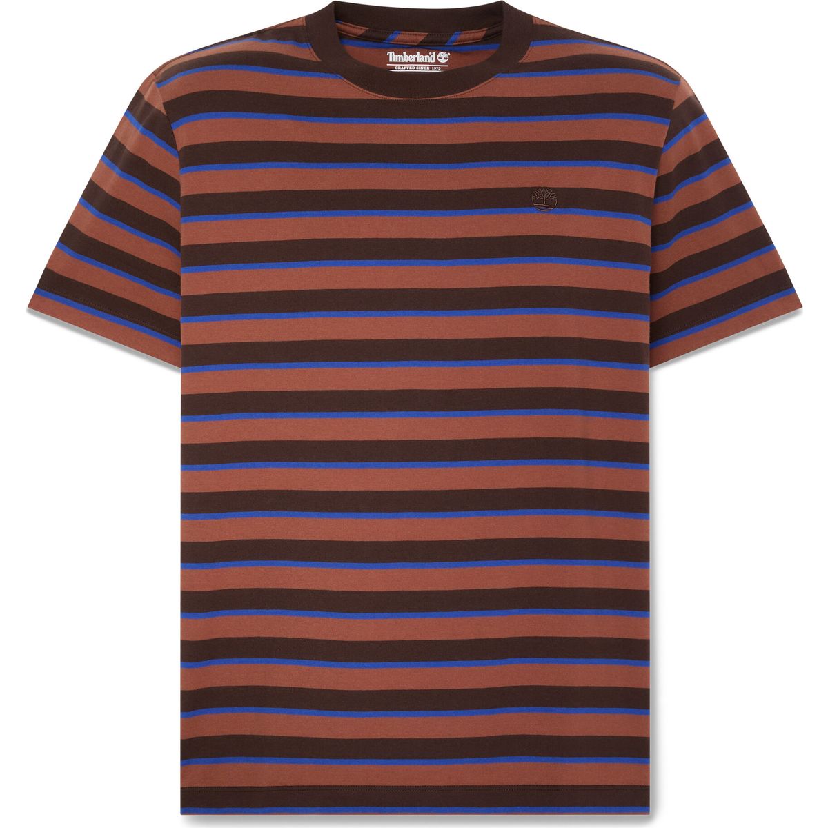 Timberland Mens Stripe Short Sleeve Tee mole yd L TBC0YHDDC371-L