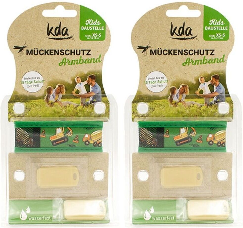 KDA 2x Mückenschutz Armband Kinder Baustelle 2x1 St
