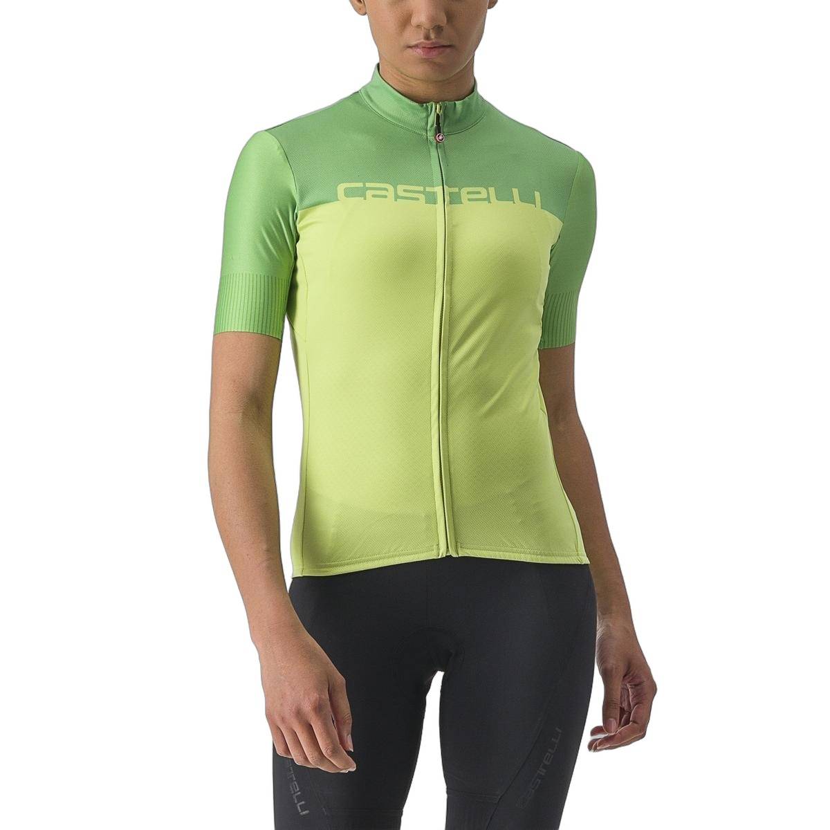 Camisola Castelli Velocissima Lima Brilhante Verde Absinto Feminina, Tamanho S Mulher