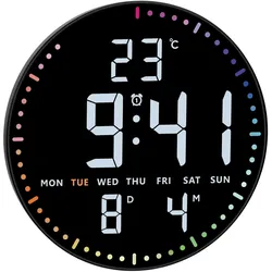 TFA, Wanduhr, Digitale LED-Wand- oder Tischuhr