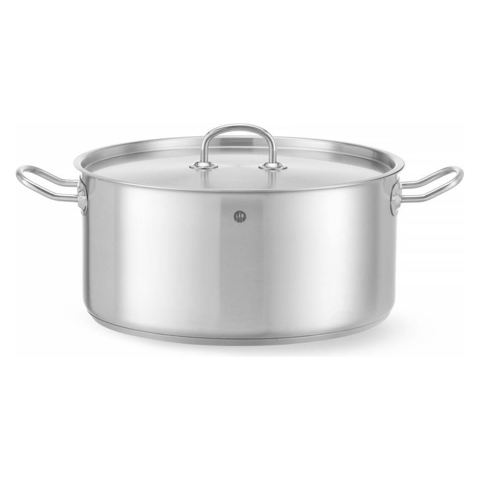 Hendi Bratentopf mit Deckel 12 l 320x150 mm Kitchen Line (Bräter + Schmortopf, Kochtopf, Edelstahl, 32 x 15 cm) (836040)