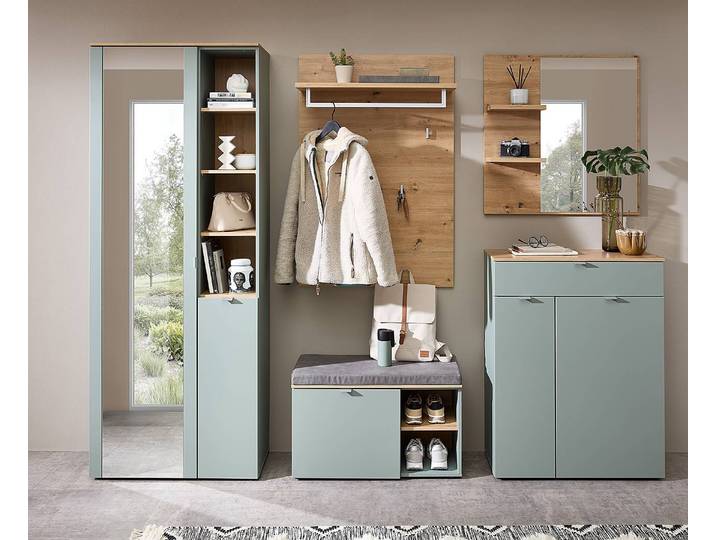 Ensemble de vestiaires 5 pièces 264 x 202 x 38cm Vert/Bleu/Vert menthe