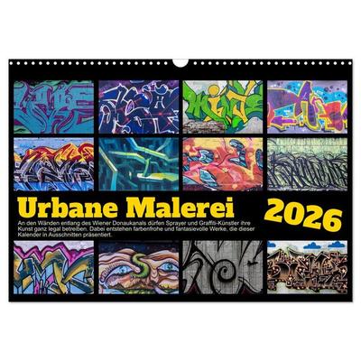 Urbane Malerei (Wandkalender 2026 DIN A3 quer), CALVENDO Monatskalender