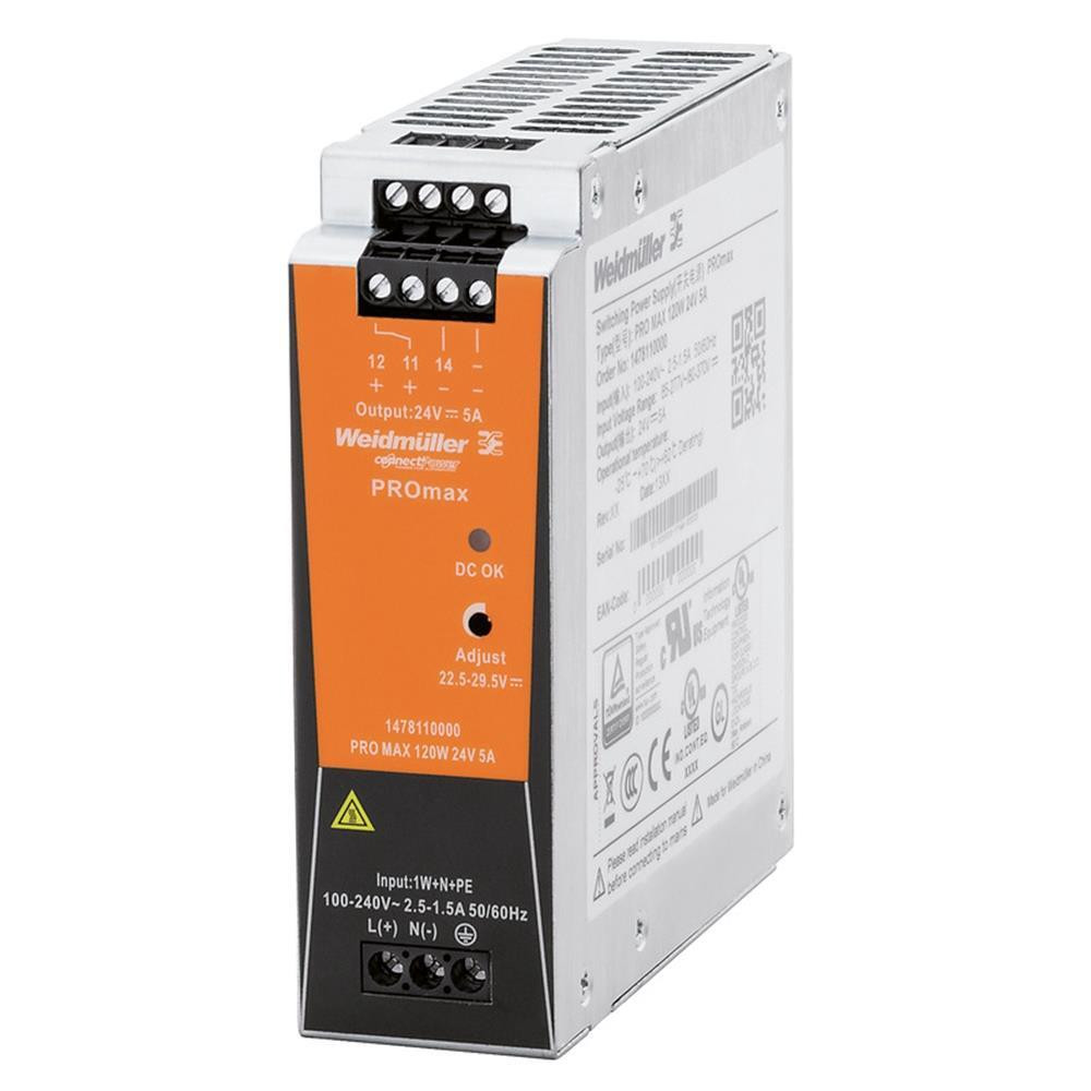 Weidmüller PRO MAX 5A stroomvoorziening Eco Line 1478110000