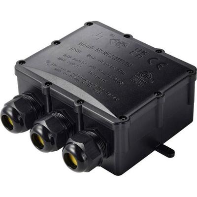 TRU COMPONENTS Abzeigdose IP68 wasserdicht, 4 Eingänge, 0,5 - 4,0 mm² TC-14745292 Schwarz TRU COMPONENTS Inhalt: 1 St.