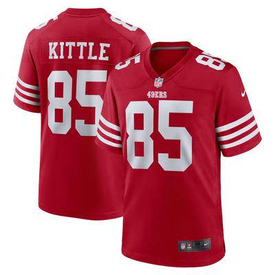 Footballtrikot NIKE "Nike Trikot San Francisco 49ers NFL Home Game Jersey Kittle 85", Herren, Gr. M, rot (mehrfarbig), 100% Polyester, Trikots