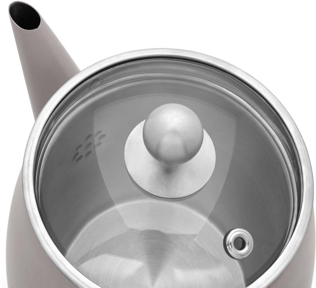 Teekanne BREDEMEIJER "Duet Eva 1,1 Liter", beige (grau), 1,1 l, Edelstahl, Kannen, Teekanne grau 1,1 l