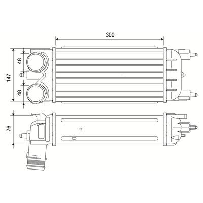 VALEO Ladeluftkühler 881582 für Peugeot
