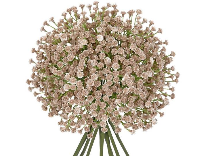 Kunstblumen Schleierkraut 10 Stück 25 cm Cream, Beige, Kunststoff, 60 cm, Dekoration, Blumen & Blumentöpfe, Kunstblumen