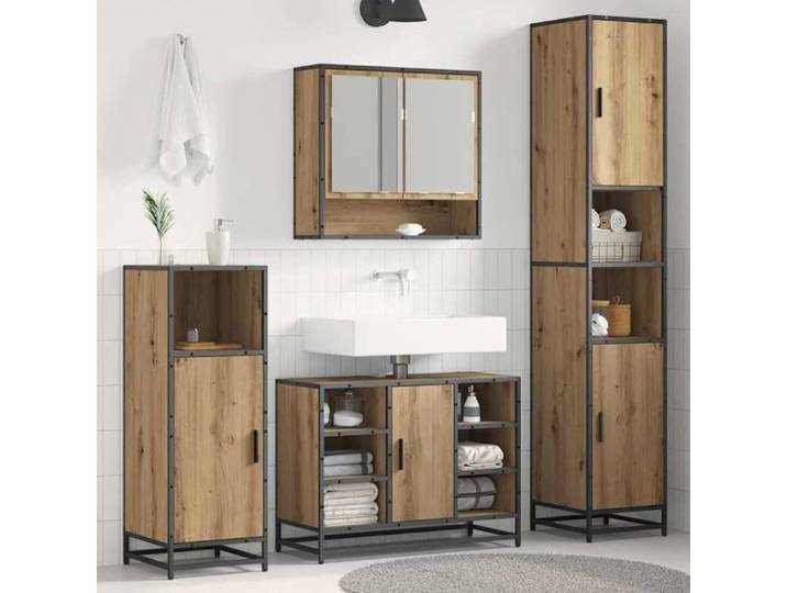Ensemble de mobilier de salle de bain Chêne artisanal 3402318